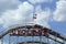 Historical landmark Cyclone roller coaster at the Coney Island section of Brooklyn