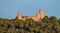 Historical Landmark on top of a mountain top, Castell de Bellver. Palma, Balearic Islands, Spain.