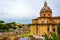 Historical landmarks in Rome city center Italy