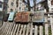 Historical mailboxes on the fence