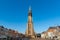 Historical market square with New Church Nieuwe Kerk in Delft, South Holland Netherlands