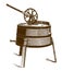 Historical mechanical washing machine