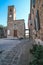 Historical monuments street buildings,Tuscany, Marina di Grosseto, Castiglione Della Pescaia, Italy