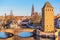 Historical old Bridge of Strasbourg, Alsace