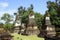 Historical Pagoda Wat chedi seven rows temple