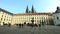 Historical Prague square and tourists