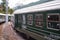 Historical railway carriages of famous Flamsbana train in Norway.