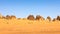 Historical ruins of pyramids of Meroe in the Sahara desert