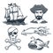 Historical Sailor Vector collection for your Retro Logo