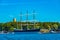 Historical ship Pommern in Mariehamn at Aland islands, Finland