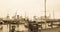 Historical Ships in the Museum Harbour Oevelgoenne, Port of Hamburg, Germany.