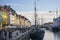 The historical ships in Nyhavn (New Harbour), Copenhagen