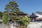 Historical street in city Takayama, Japa