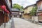 Historical street in Kanazawa, Japan