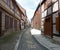 Historical street in Quedlinburg