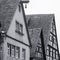 Historical timbered houses in the old town of Rothenburg ob der Tauber, Germany