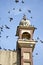 Historical tower with pigeons in Amritsar,India