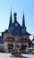 Historical Town Hall in the Old Town of Wernigerode in the Harz Mountains, Saxony - Anhalt