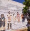 Historical Wall Mural Small Town Canada