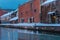 Historical Warehouse building of Otaru Canal in Winter