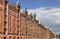 Historical warehouses in Speicherstadt in Hamburg