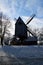 Historical Wind Mill in Winter in the Town Rethem, Lower Saxony