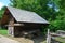 Historical Wooden Barn in Great Smoky Mountains National Park, Tennessee