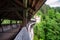 Historical Wooden Covered Bridge of St. Georgenberg in Tirol