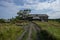 Historical wooden peasant houses, Kizhi, UNESCO world heritage site, Onega lake, Karelia