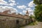 Historische Stadtmauer von Amberg in der Oberpfalz, Bayern, Sonne, blauer Himmel