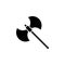 History, battle axe icon. Simple glyph, flat  of history icons for ui and ux, website or mobile application