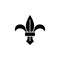 History, fleur de lis icon. Simple glyph, flat vector of history icons for ui and ux, website or mobile application