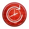 History icon realistic diagonal motion red round button illustration