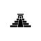 History, pyramid icon. Simple glyph, flat vector of history icons for ui and ux, website or mobile application