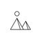 History, pyramid icon. Simple thin line, outline vector of History icons for UI and UX, website or mobile application