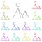 History, pyramid multi color icon. Simple thin line, outline vector of History icons for UI and UX, website or mobile application