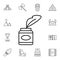 History, quill flat vector icon in history pack