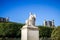 History statue near the Triumphal Arch of the Carrousel, Paris, France