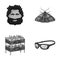 History, trade and other monochrome icon in cartoon style.animal, sport icons in set collection.