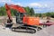 Hitachi Zaxis 225 USRL Crawler Excavator at Construction Site
