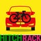 Hitch Bike Rack. Bicycle Rack Silhouette Illustration