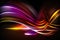 Hitech light line curve smooth and blur motion colorful. Generative AI