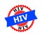 HIV Bicolor Clean Rosette Template for Stamp Seals