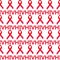 HIV ribbon simply symmetry seamless pattern