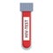 Hiv test tube icon, cartoon and flat style