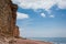 Hive beach, Bridport, Dorset, the view of the cliffs