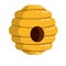 Hive. Yellow beehive. Honey production. Element of nature and forests