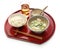 Hiyajiru( cold miso soup ) with barley rice
