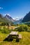 The Hjorundfjord and the Sunnmore Alps near Trandal, More og Romsdal, Norway