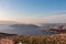 Hlam - Aerial view of moon plateau seen from mountain top Hlam in Baska, Krk Island, Primorje-Gorski Kotar